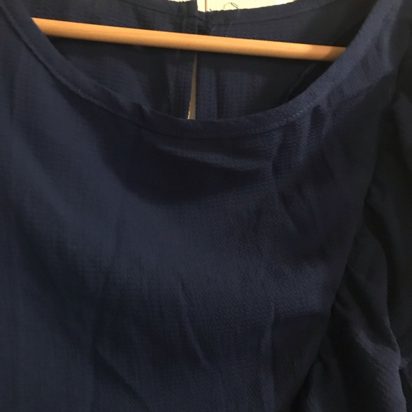 Michel Studio Dark blue one sleeve blouse - Picture 6 of 12